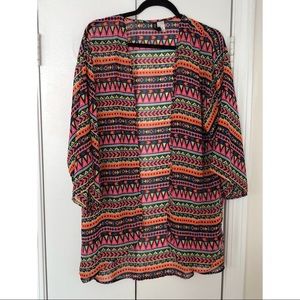 Divided by H&M Neon Print Kimono (M)